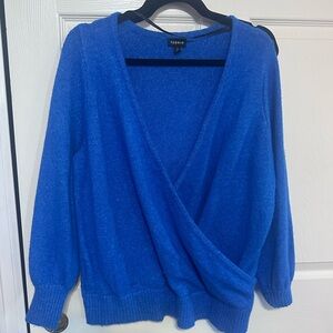 Torrid V-Neck Blue Sweater